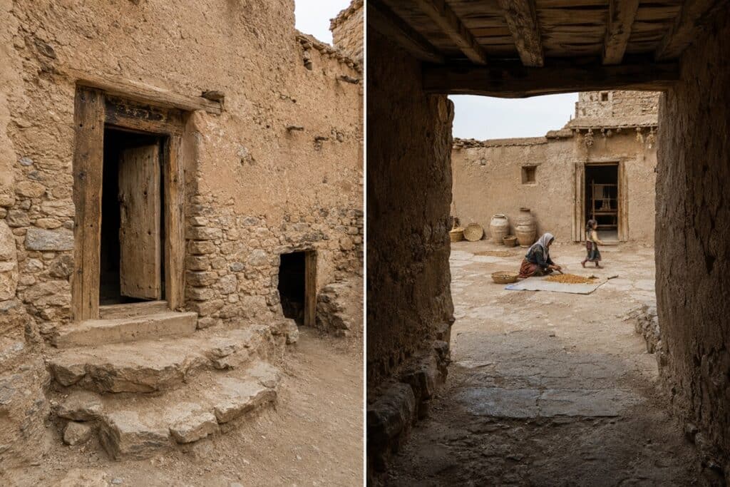 caractéristiques des maisons chaouies