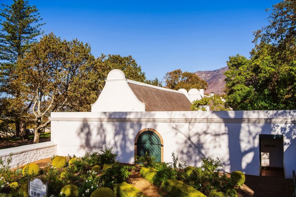 bâtiments dans le domaine de Groot Constantia