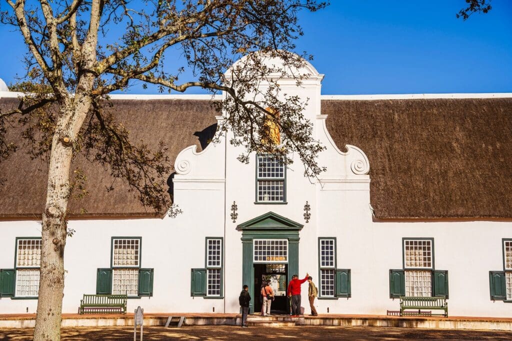 façade Cape Dutch du Groot Constantia
