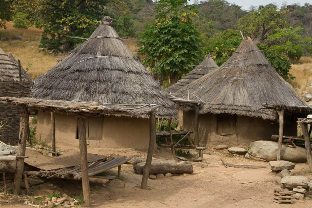 maisons bédik au Sénégal