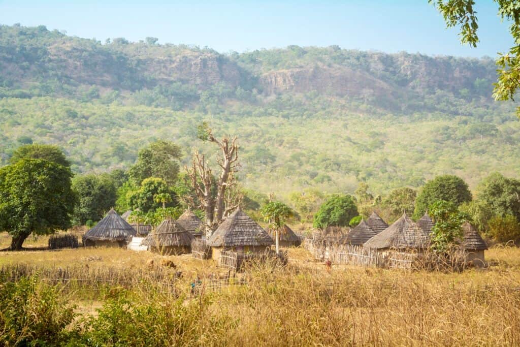 maisons bédik au Sénégal