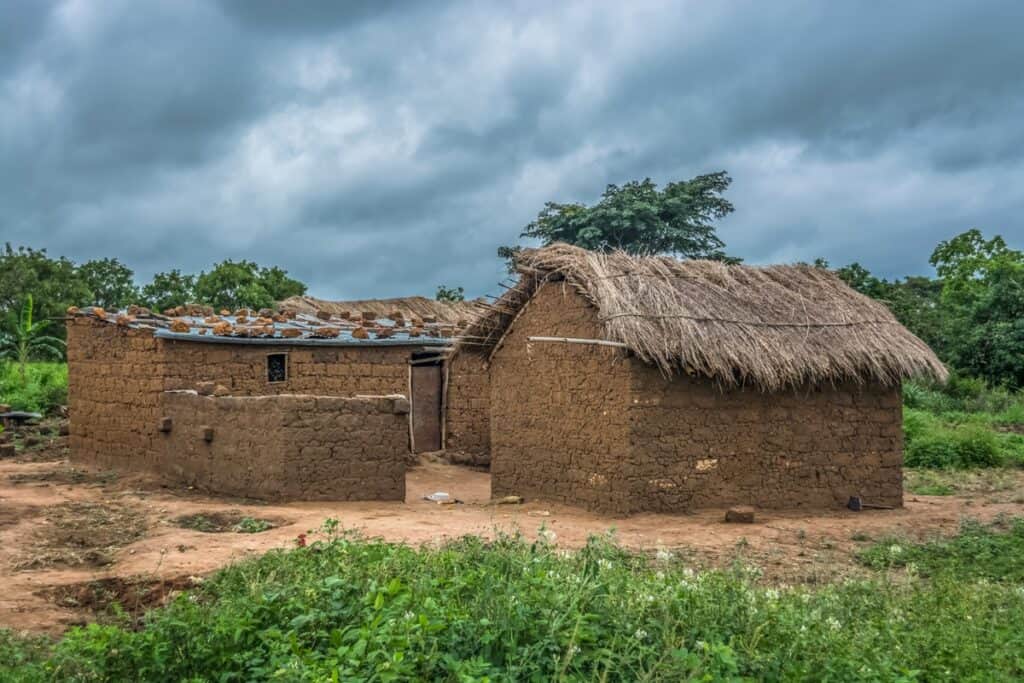 village traditionnel en Angola