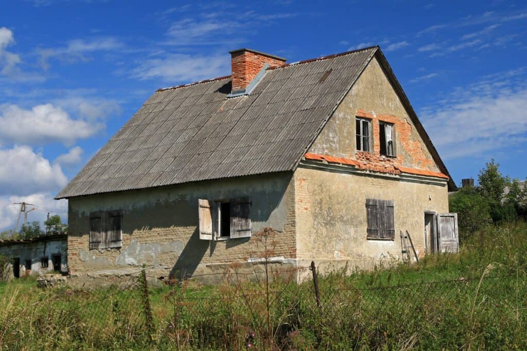 Pologne maison en briques des années 60-70