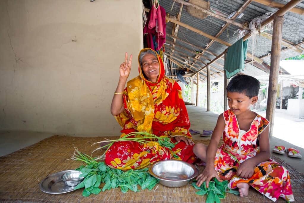 maison en terre crue au Bangladesh