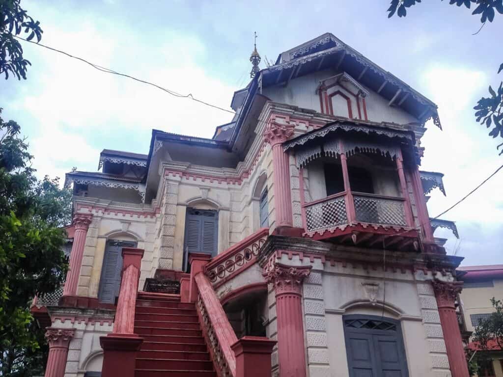 Ancienne maison coloniale à Yangon