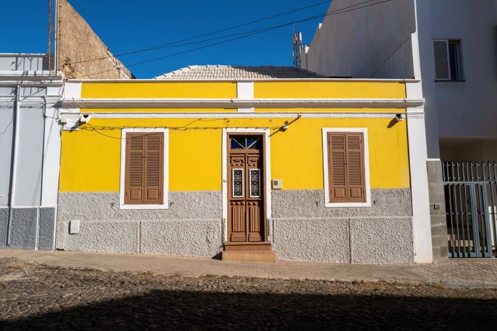 petite maison coloniale à São Vicente au Cap-Vert