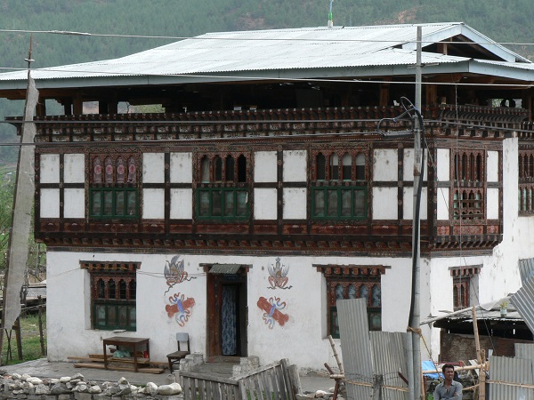 Maisons traditionnelles du Bhoutan