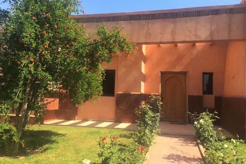 villa en pisé au Maroc