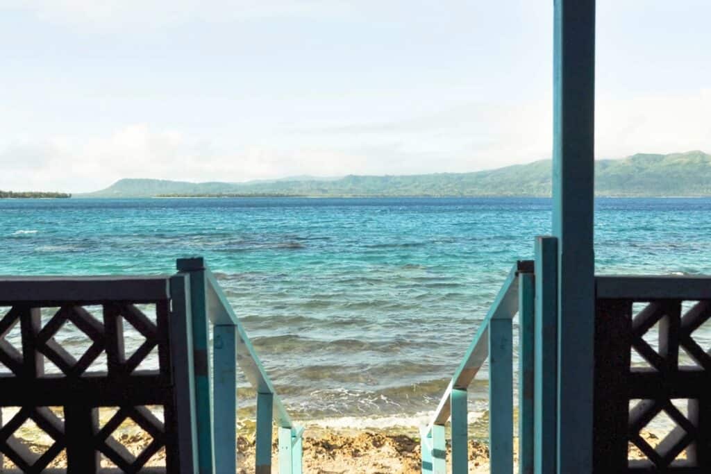 vue sur la mer depuis la maison