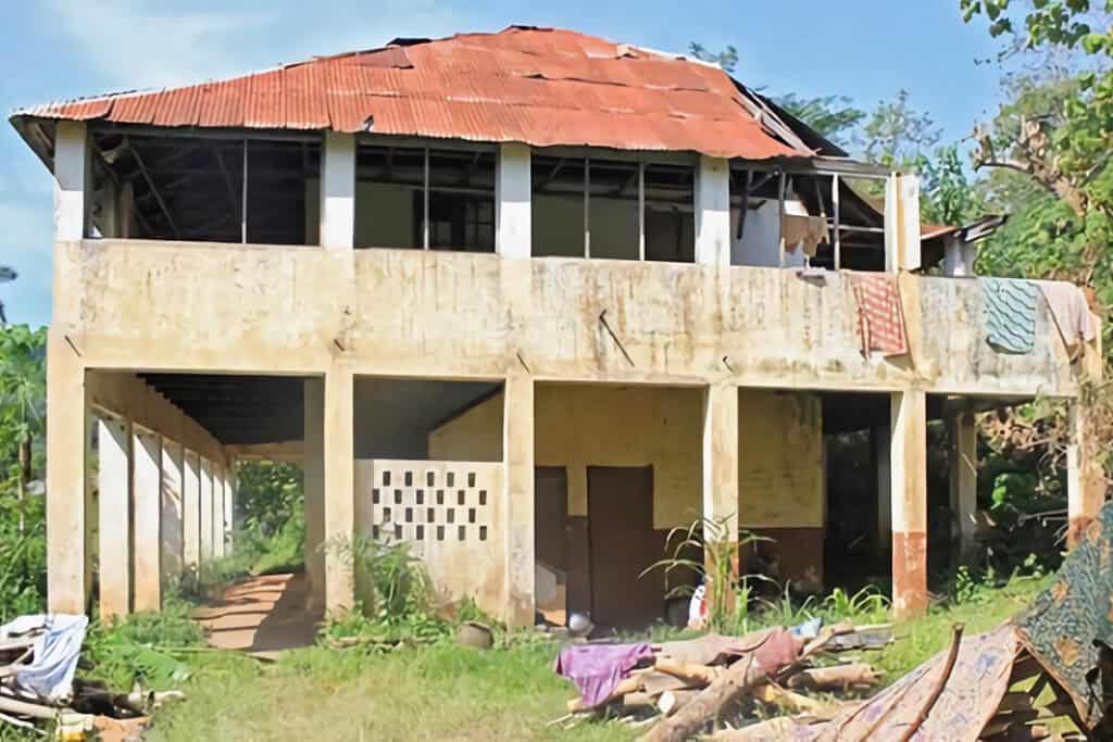 maison coloniale allemande à l'abandon au Togo