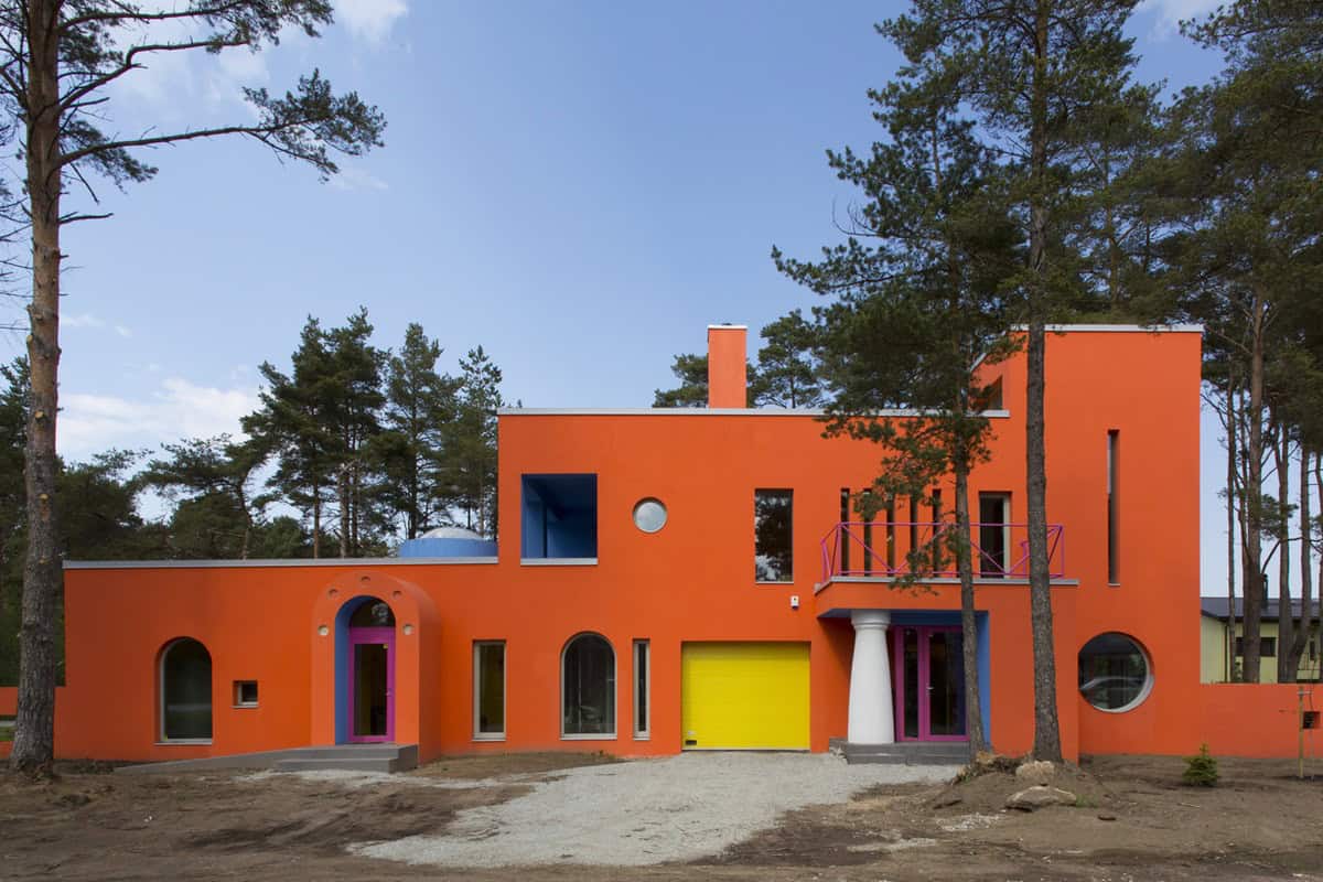 maison d'architecte colorée