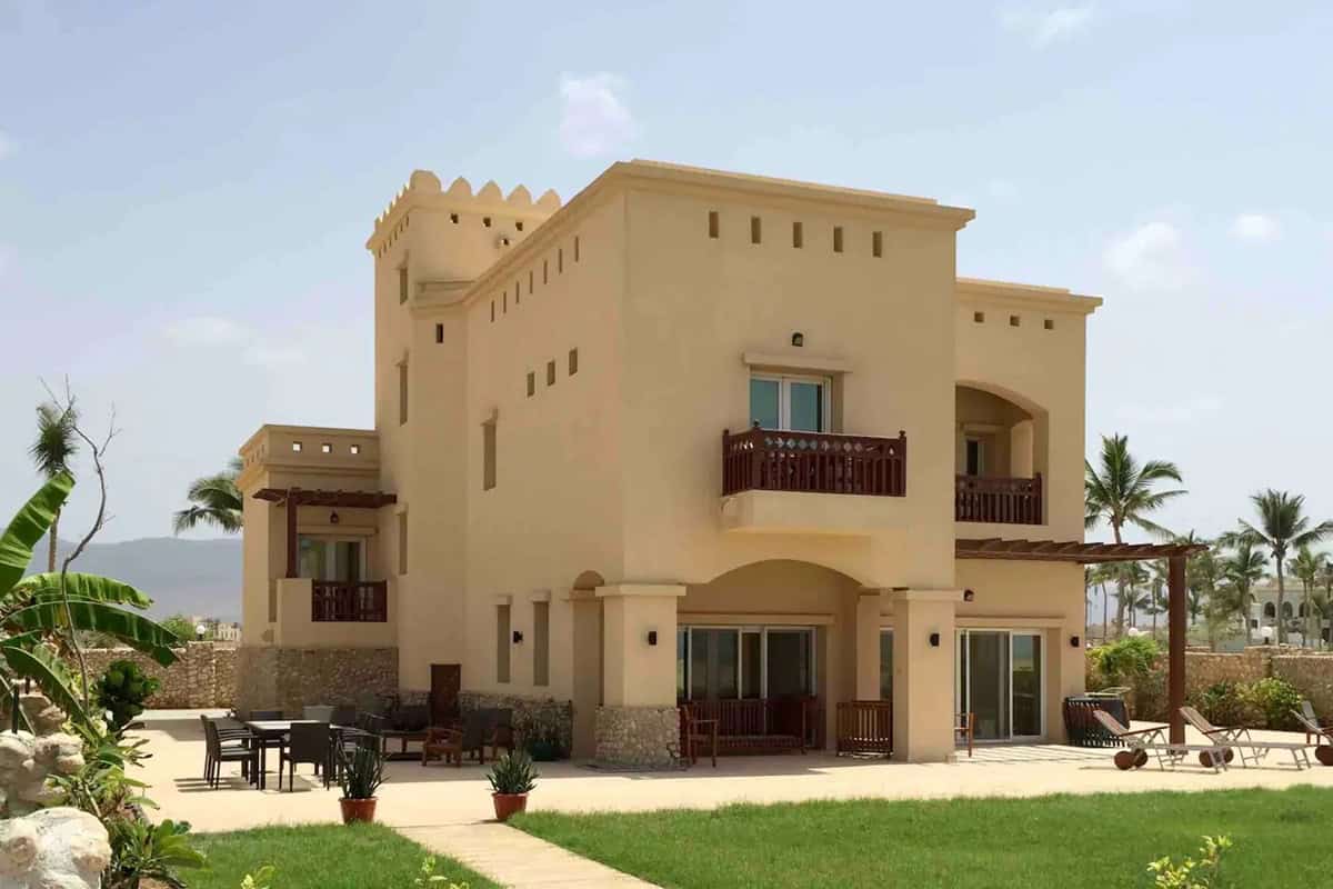 villa moderne et traditionnelle en Oman