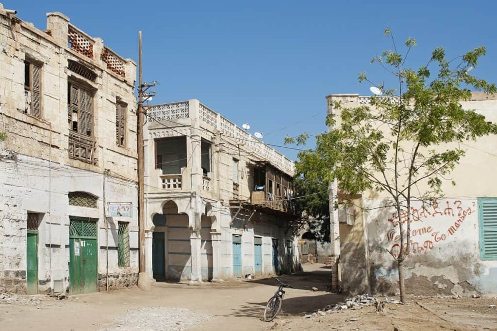 anciennes maisons vieille ville de Massawa