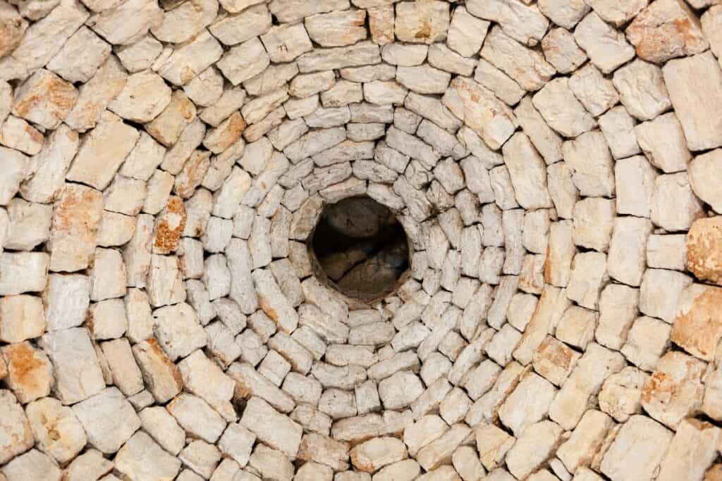 toit intérieur d'un trullo