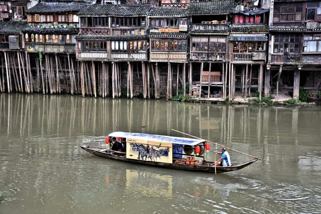 Diaojiaolou sur la rivière