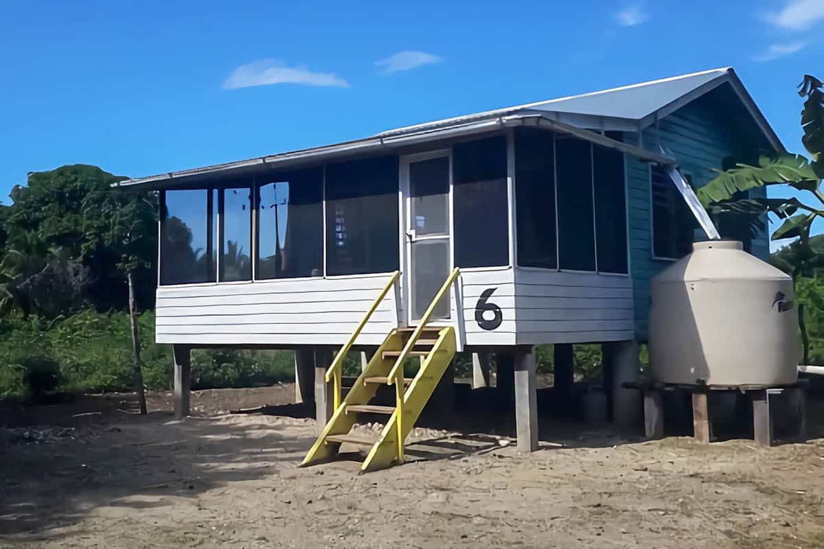 maison en bois au Belize