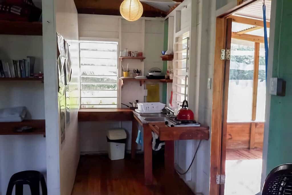 intérieur de la maison en bois