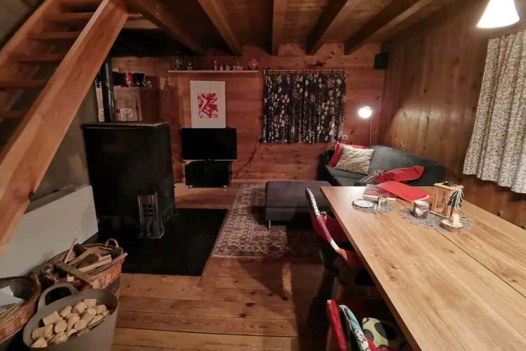 intérieur chalet en bois