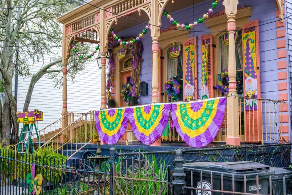 maison colorée à la Nouvelle Orléans