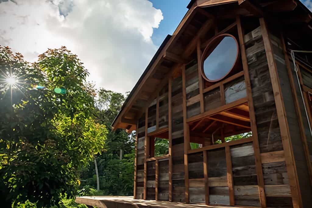 belle tiny house en bois à Hawaii