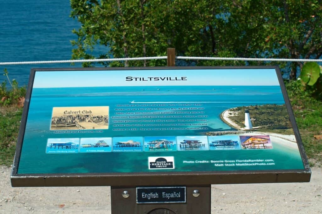 panneau explicatif Stiltsville