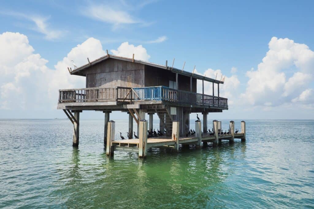 cabane sur pilotis à Stiltsville