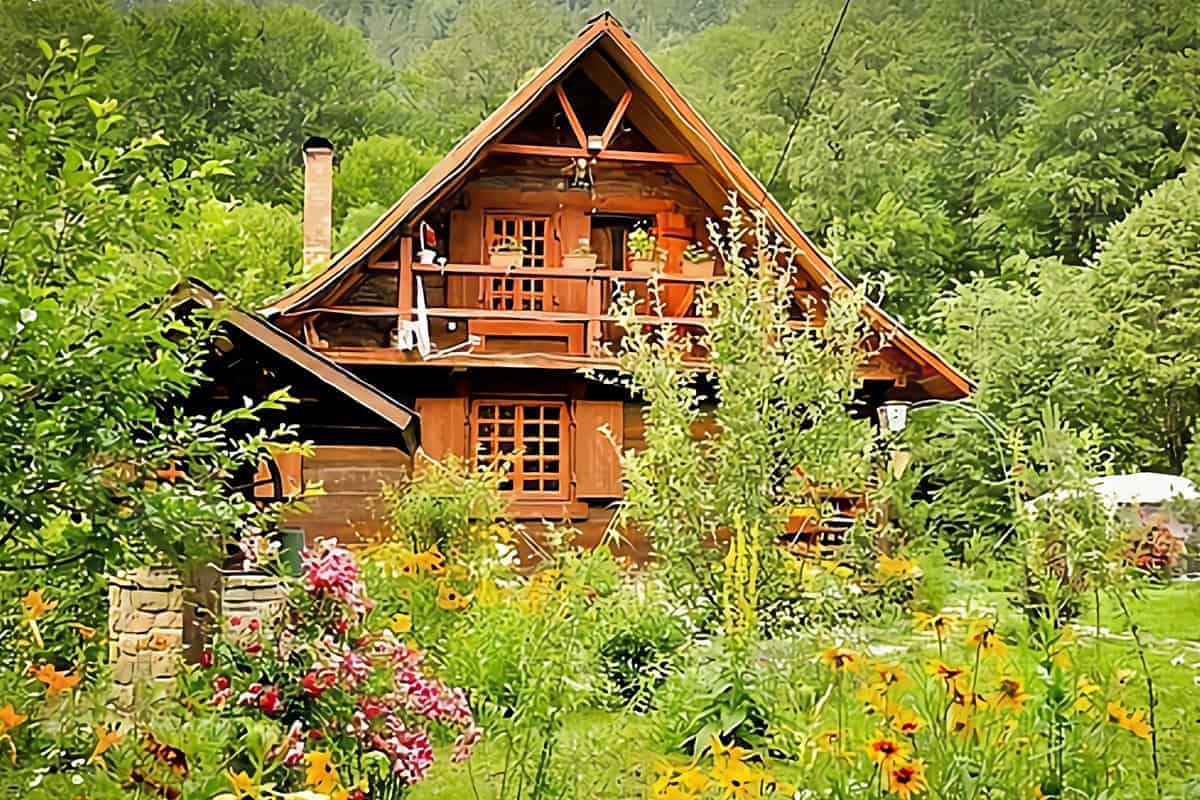 maison en bois roumaine traditionnelle