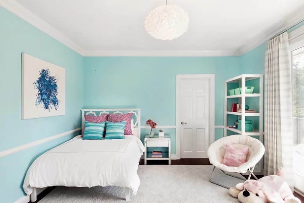 chambre enfant bleu clair