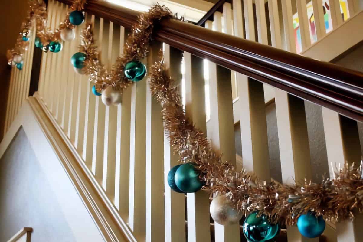 décoration escalier Noël