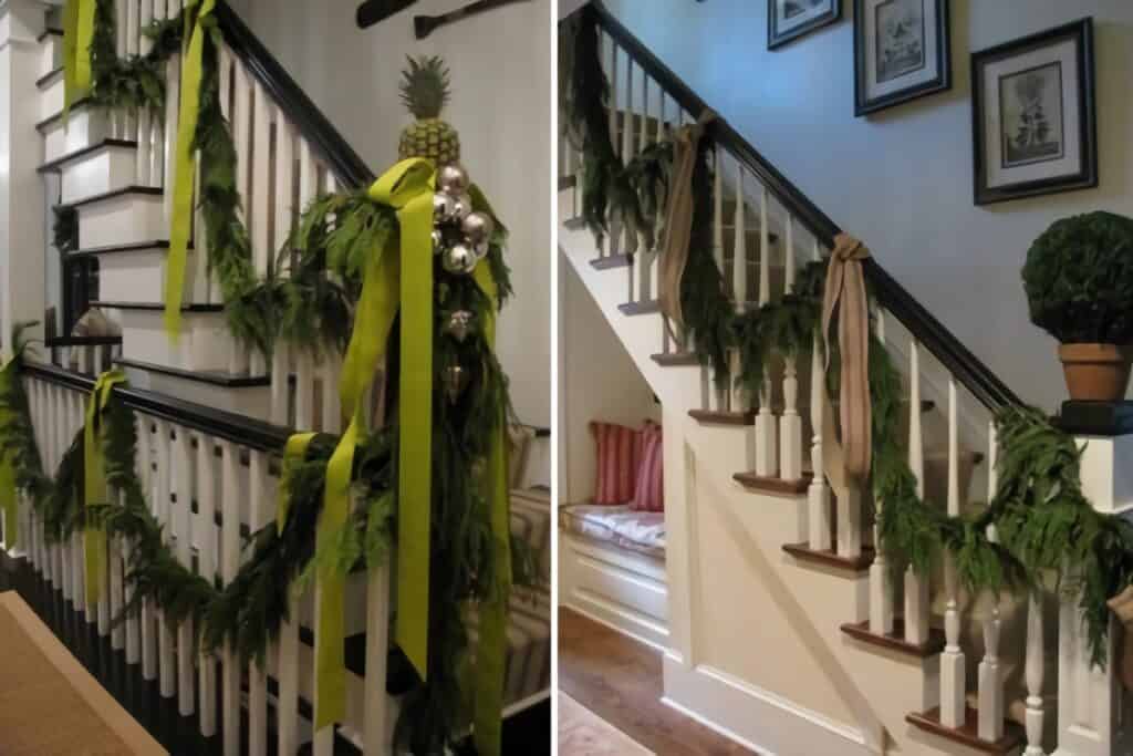 déco Noël escalier idée