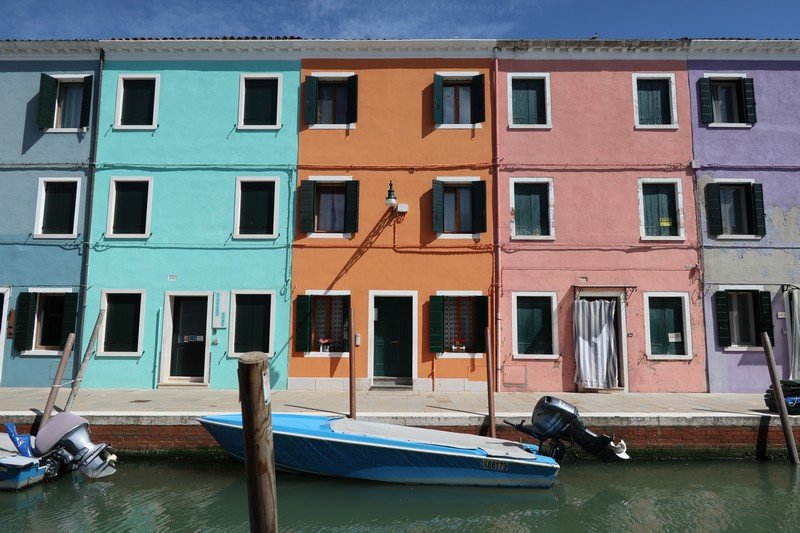 les maisons colorées de burano