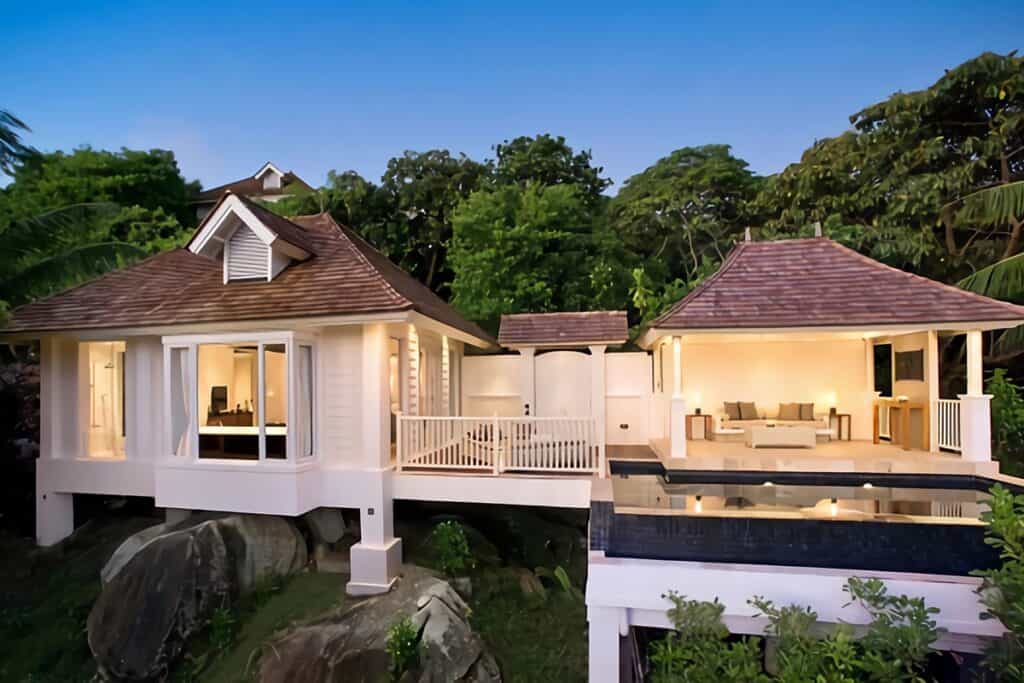 belle maison moderne aux Seychelles