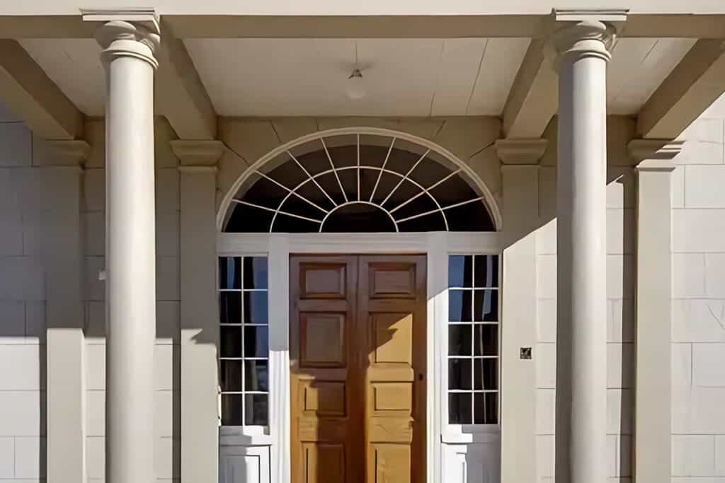 porte d'entrée de l'ancienne maison du gouvernement à Parramatta