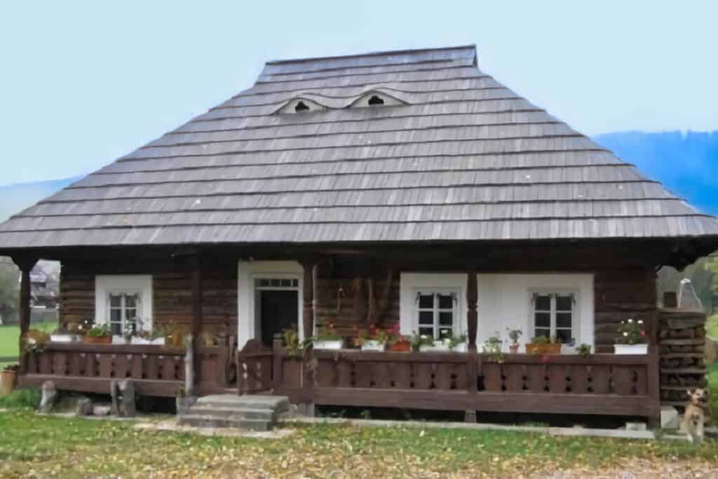 maison de plain pied en Roumanie rurale