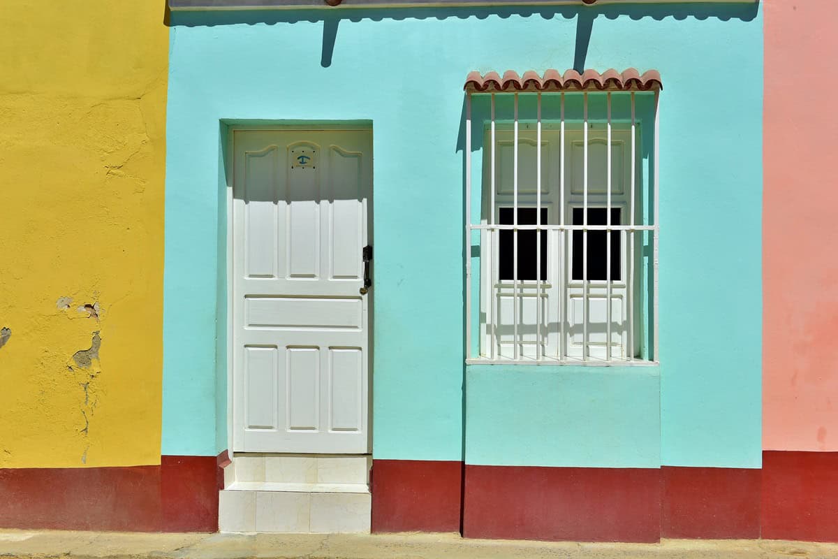 maison colorée à Cuba