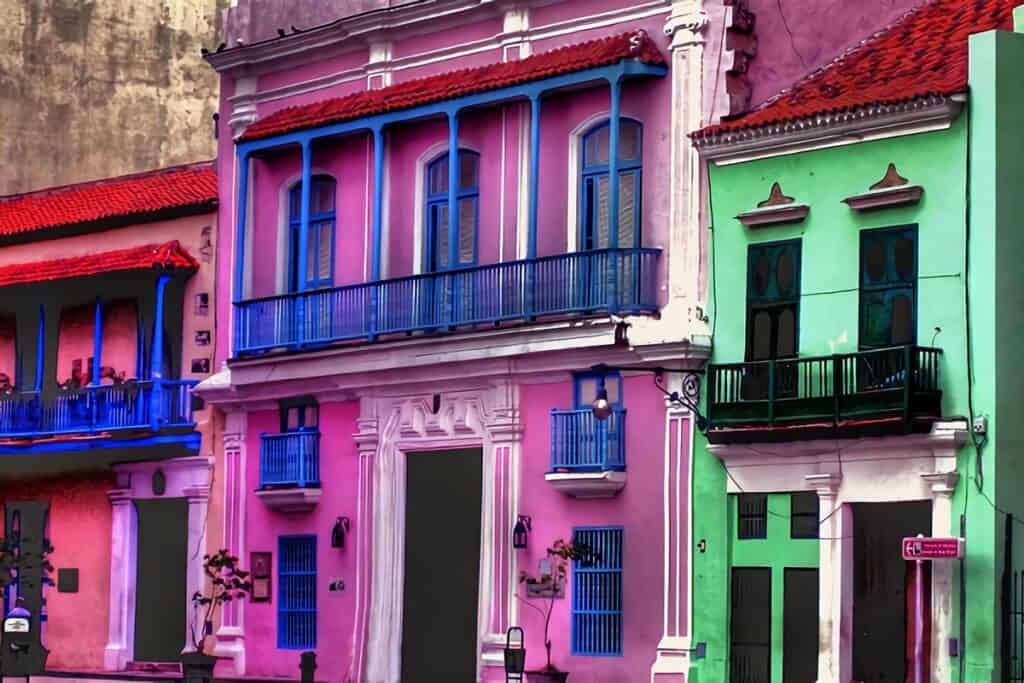 façades colorées à Cuba