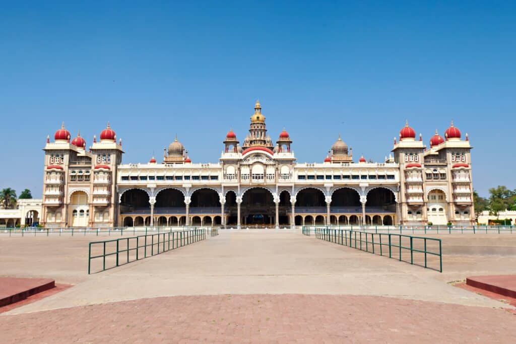 extérieur du palais de Mysore