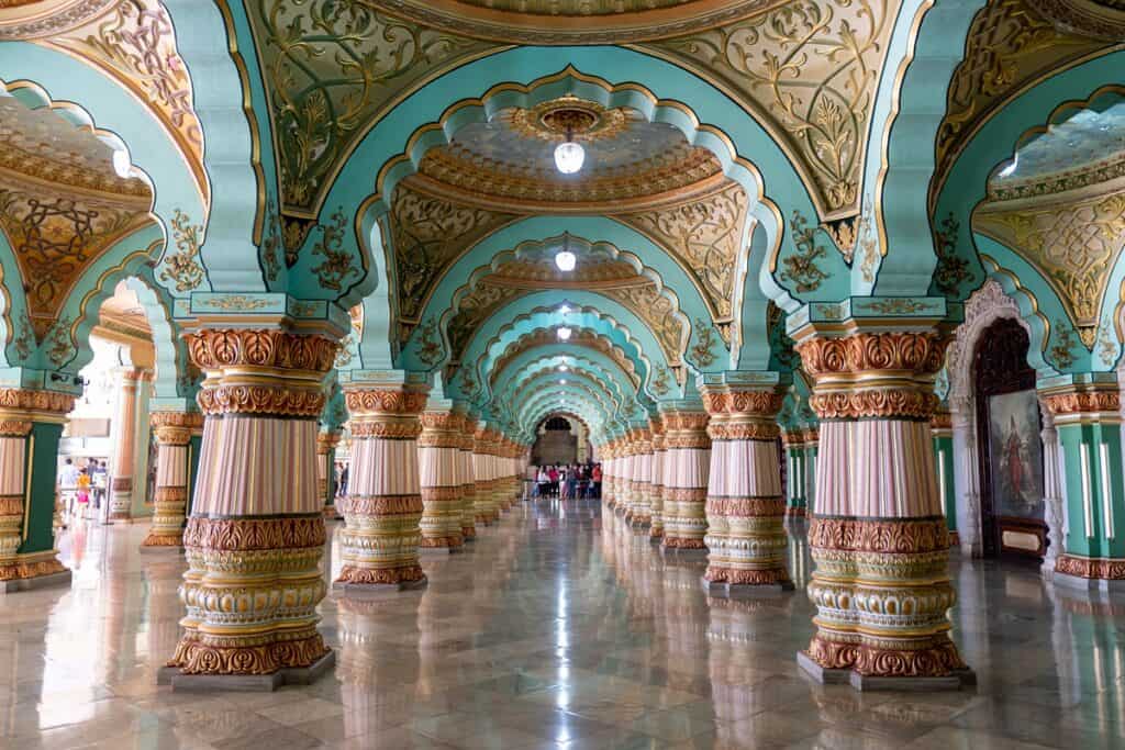 intérieur du palais de Mysore