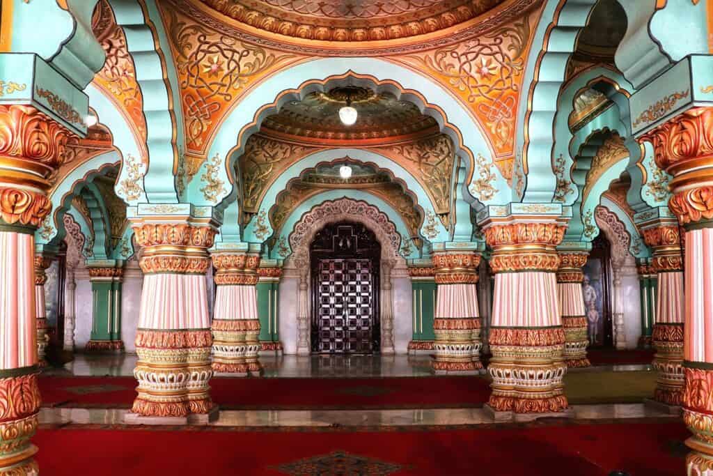 intérieur du palais de Mysore