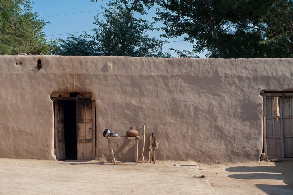 maison d'un village typique pakistanais