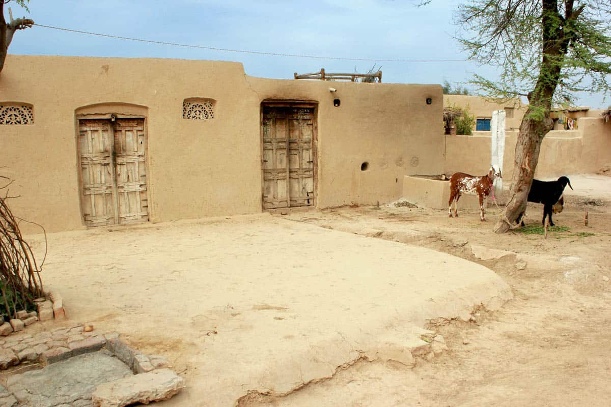 village typique du Pakistan