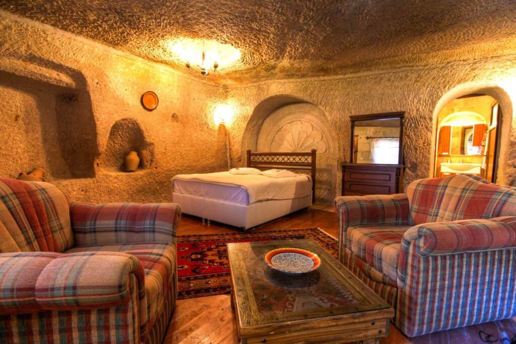 intérieur maison troglodyte en Cappadoce