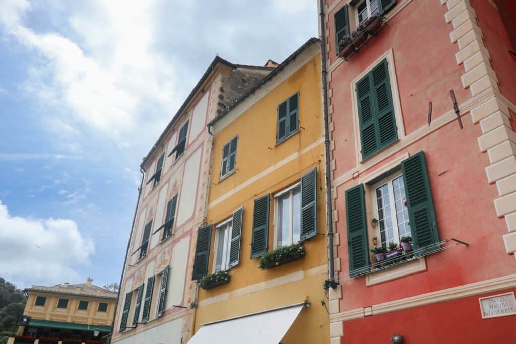 Portofino bâtiments colorés