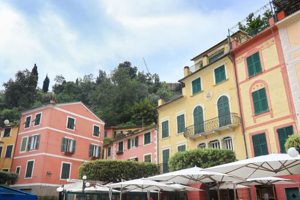 bâtiments colorés à Portofino