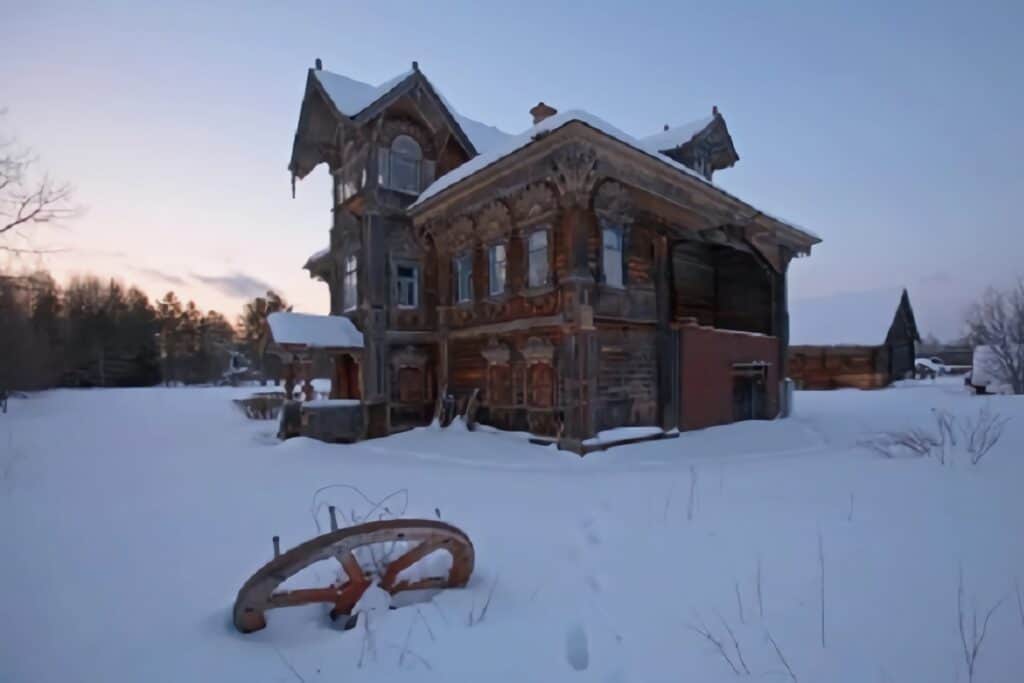 ferme abandonnée en Russie