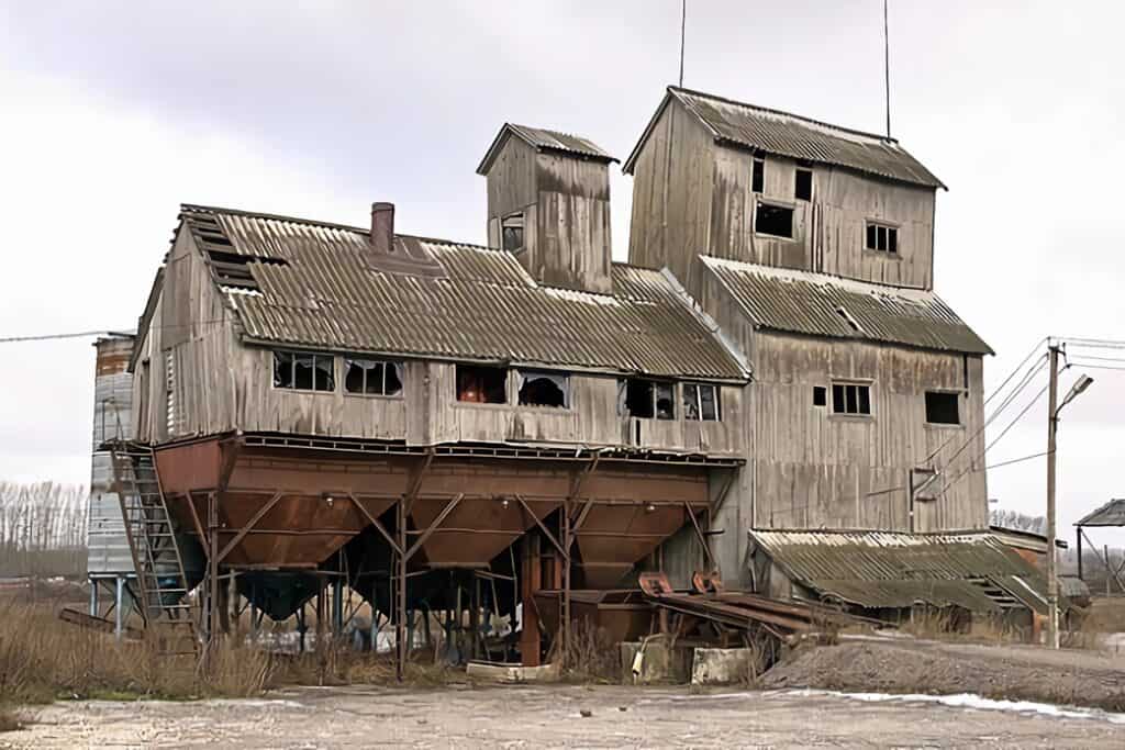 vieille usine en Russie