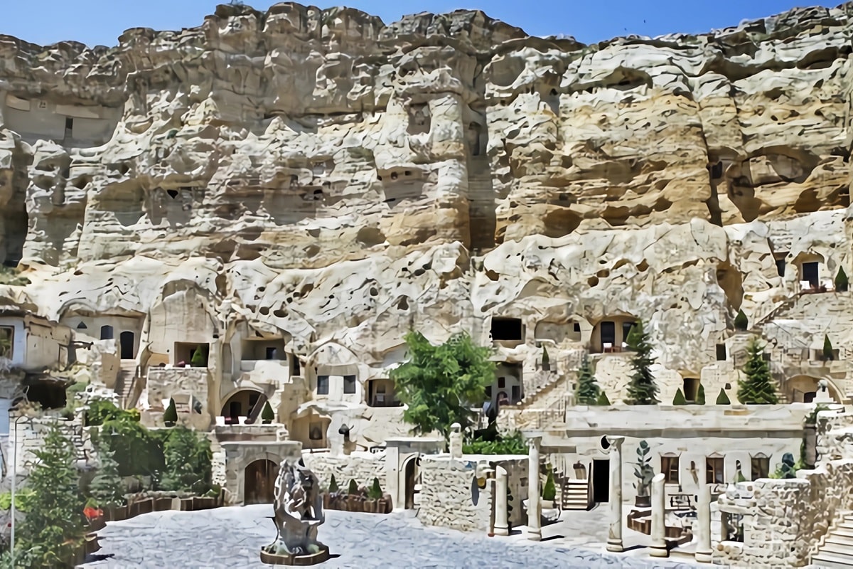 hôtel troglodyte en Turquie