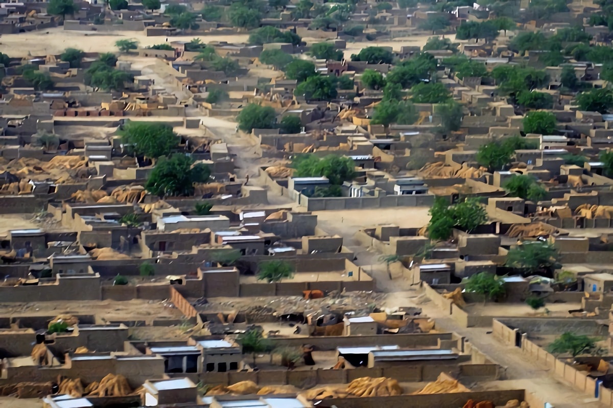 maisons en terre à Abéché