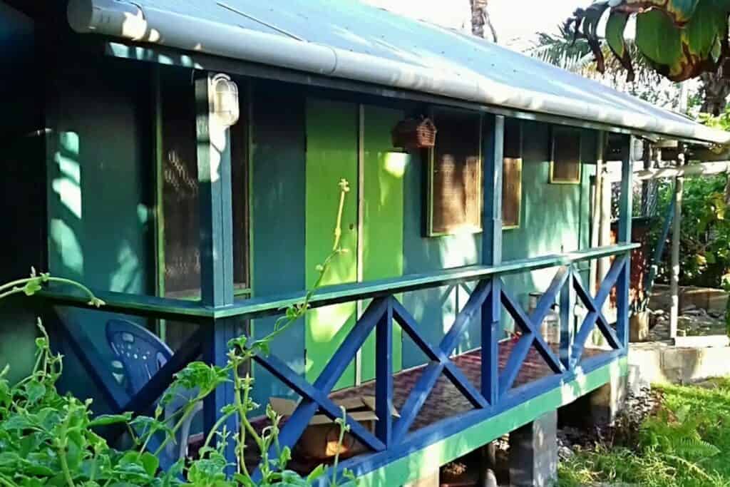 maison en bois aux Kiribati