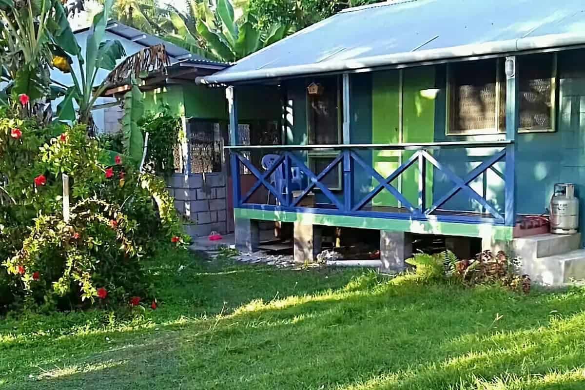 maison en bois aux Kiribati